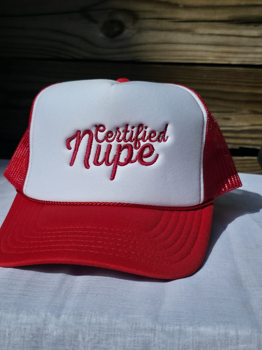 Certified Nupe Embroidered Trucker Hat image 0