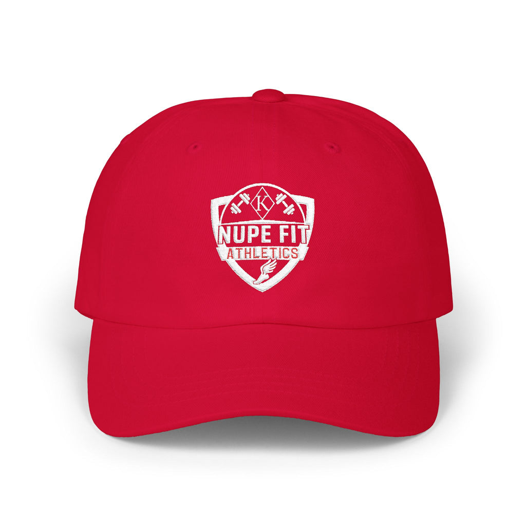 Nupe Fit Athletics Crimson Embroidered Classic Dad Cap