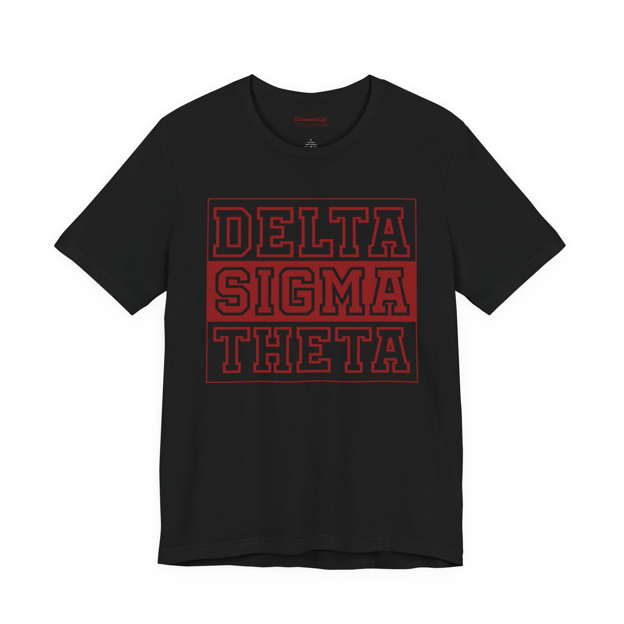 Delta Sigma Theta Block Tee — Sorority Pride Short Sleeve Shirt