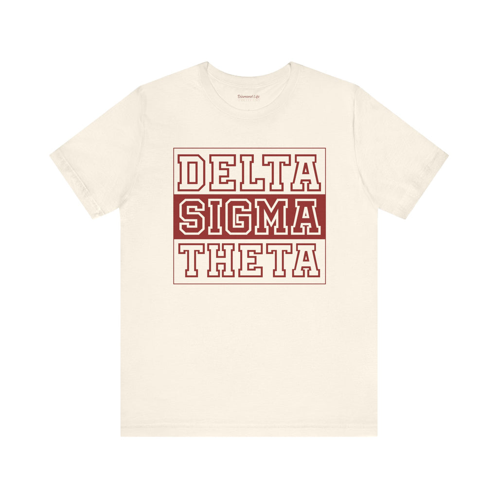 Delta Sigma Theta Block Tee — Sorority Pride Short Sleeve Shirt