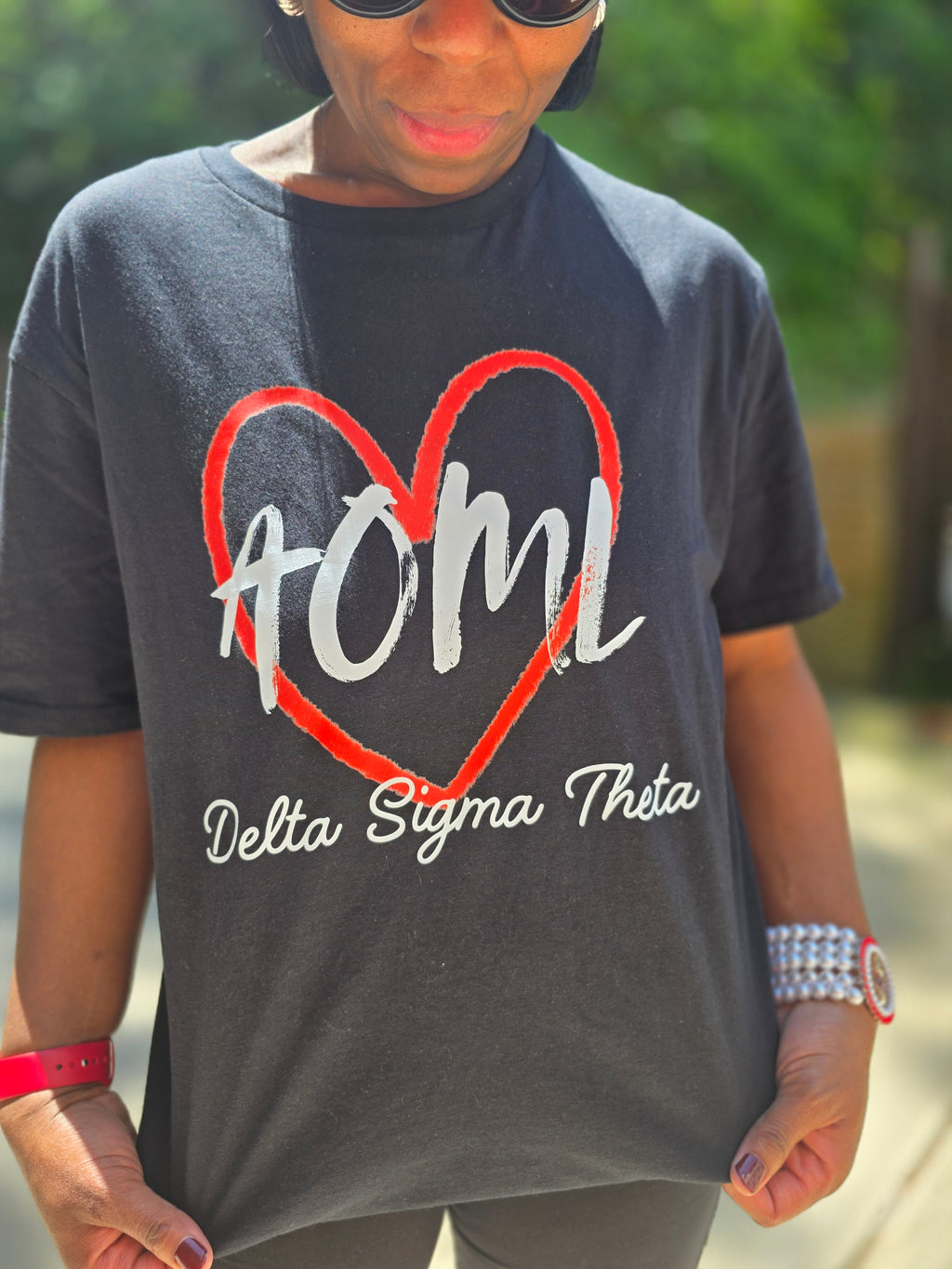 Delta Sigma Theta AOML Black Shirt