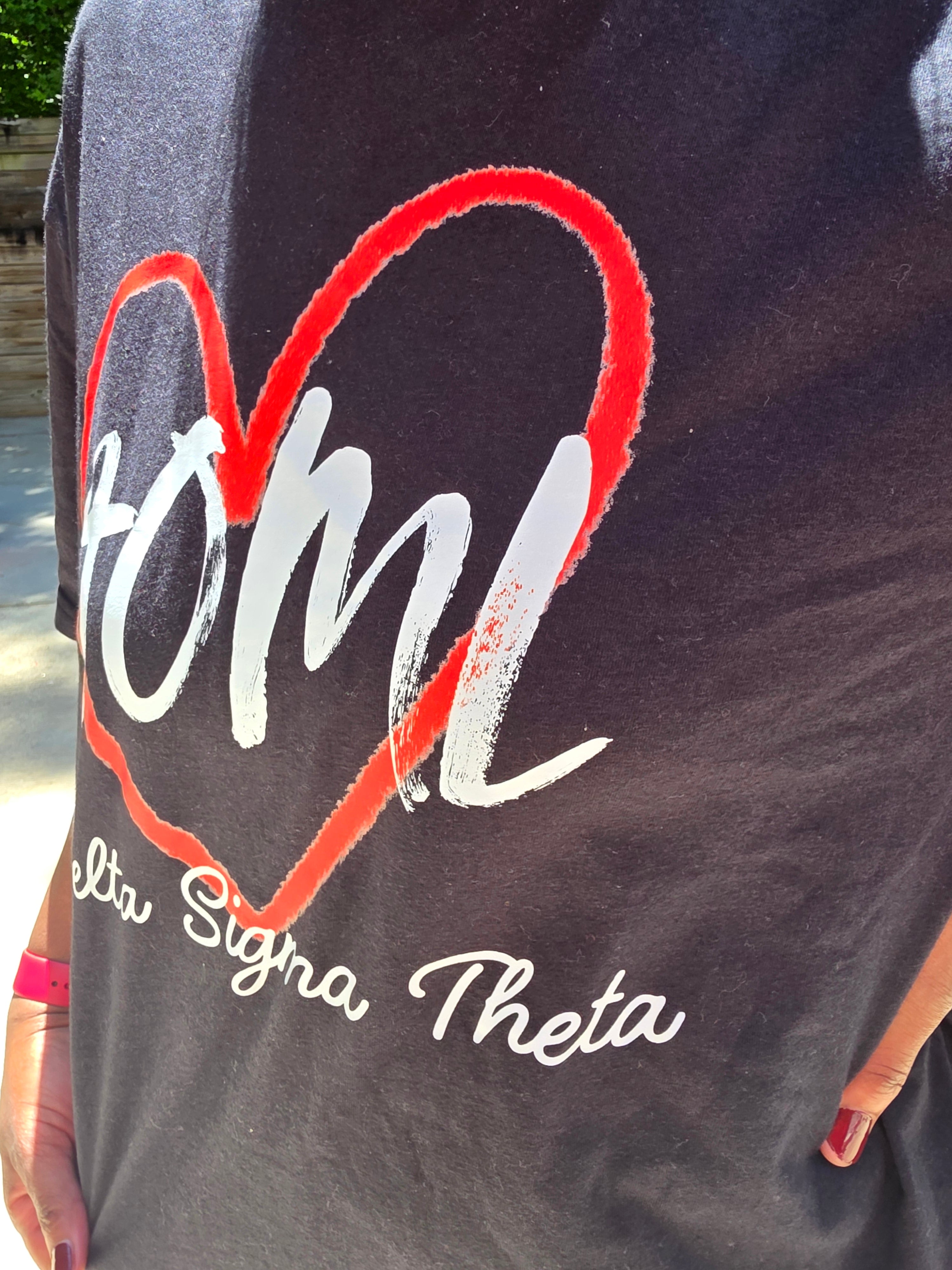 Delta Sigma Theta AOML Black Shirt