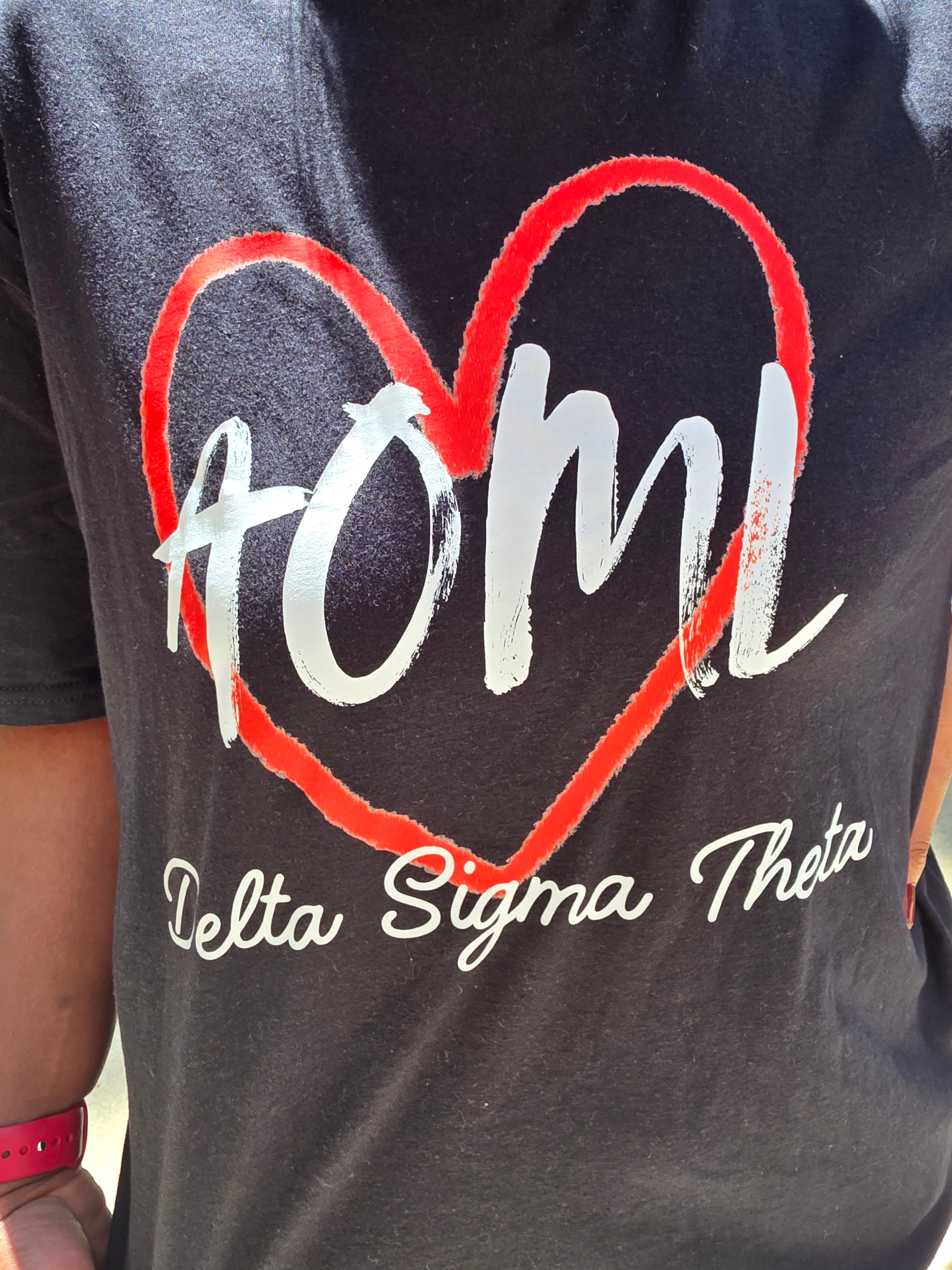 Delta Sigma Theta AOML Black Shirt
