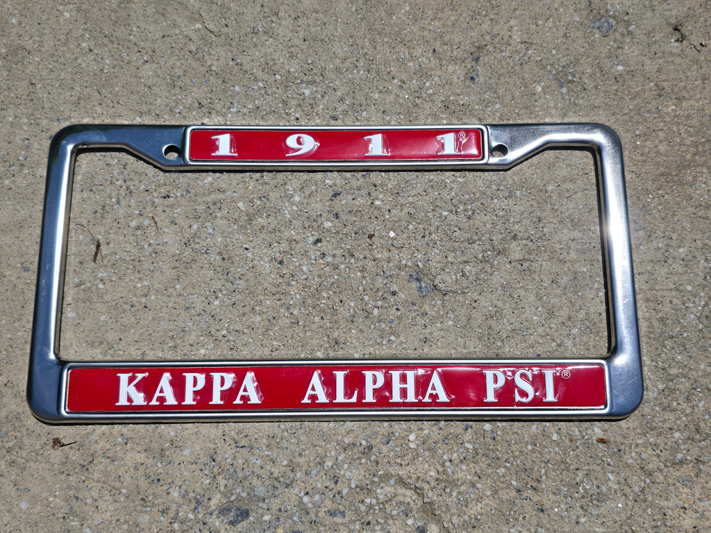 Kappa Alpha Psi Back License Plate Tag