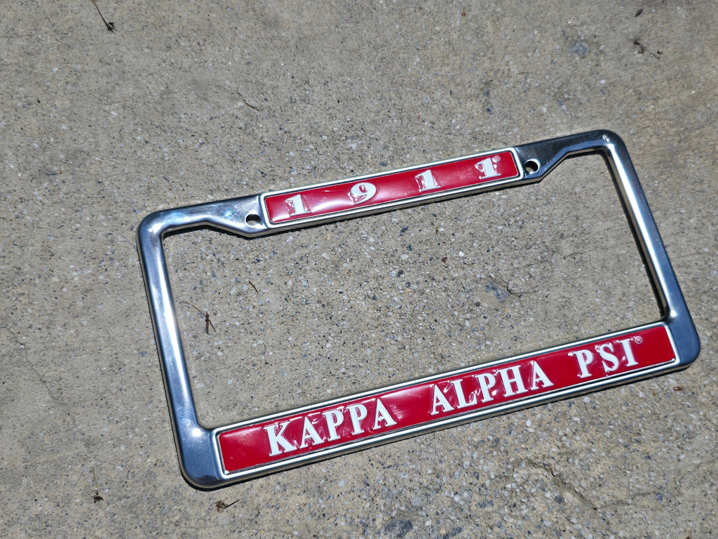 Kappa Alpha Psi Back License Plate Tag