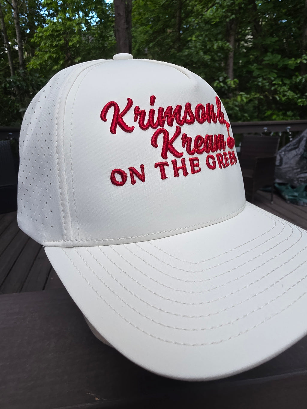 Kappa Alpha Psi Cream Perforated Performance Golf Hat