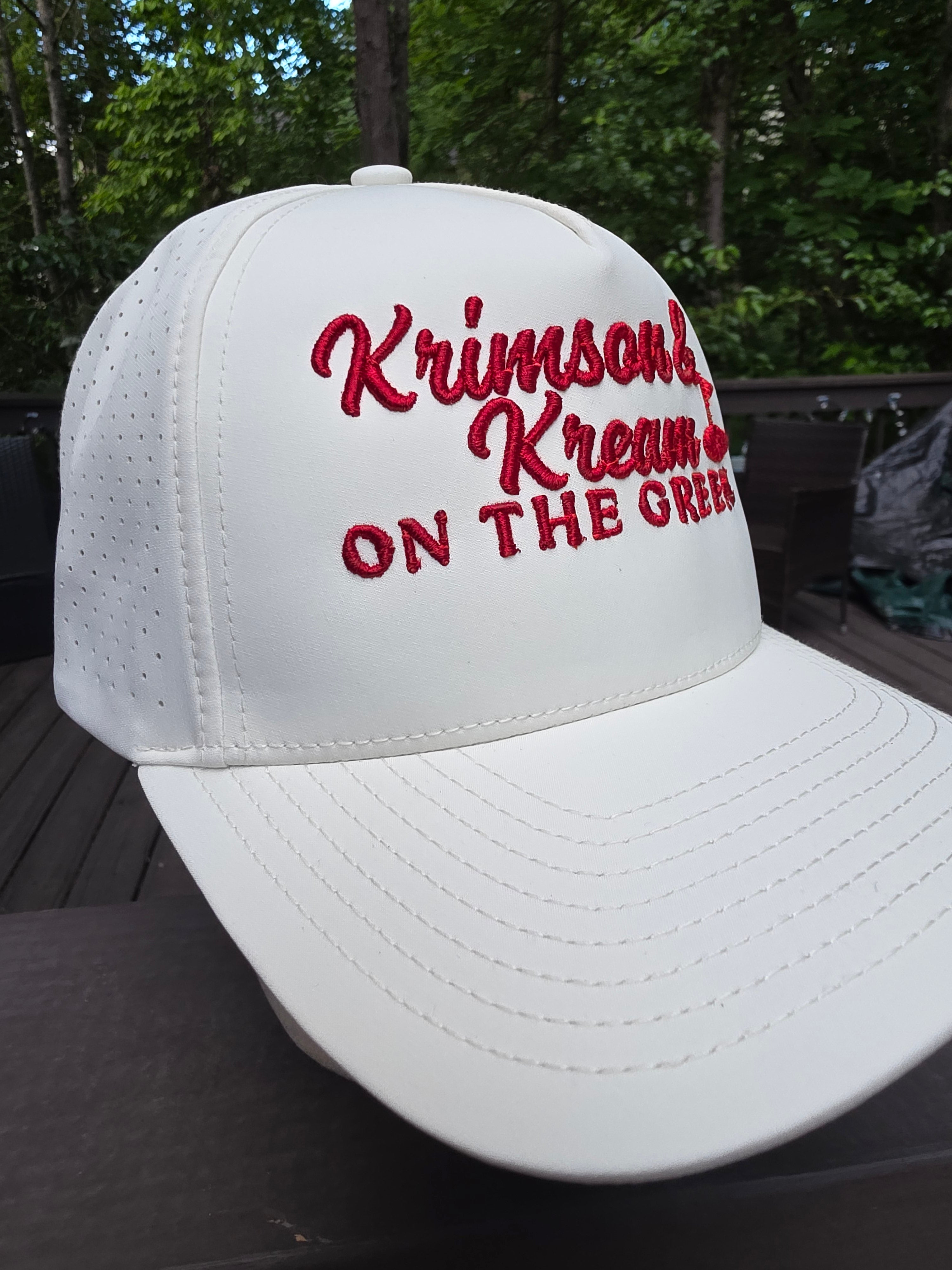 Kappa Alpha Psi Cream Perforated Performance Golf Hat