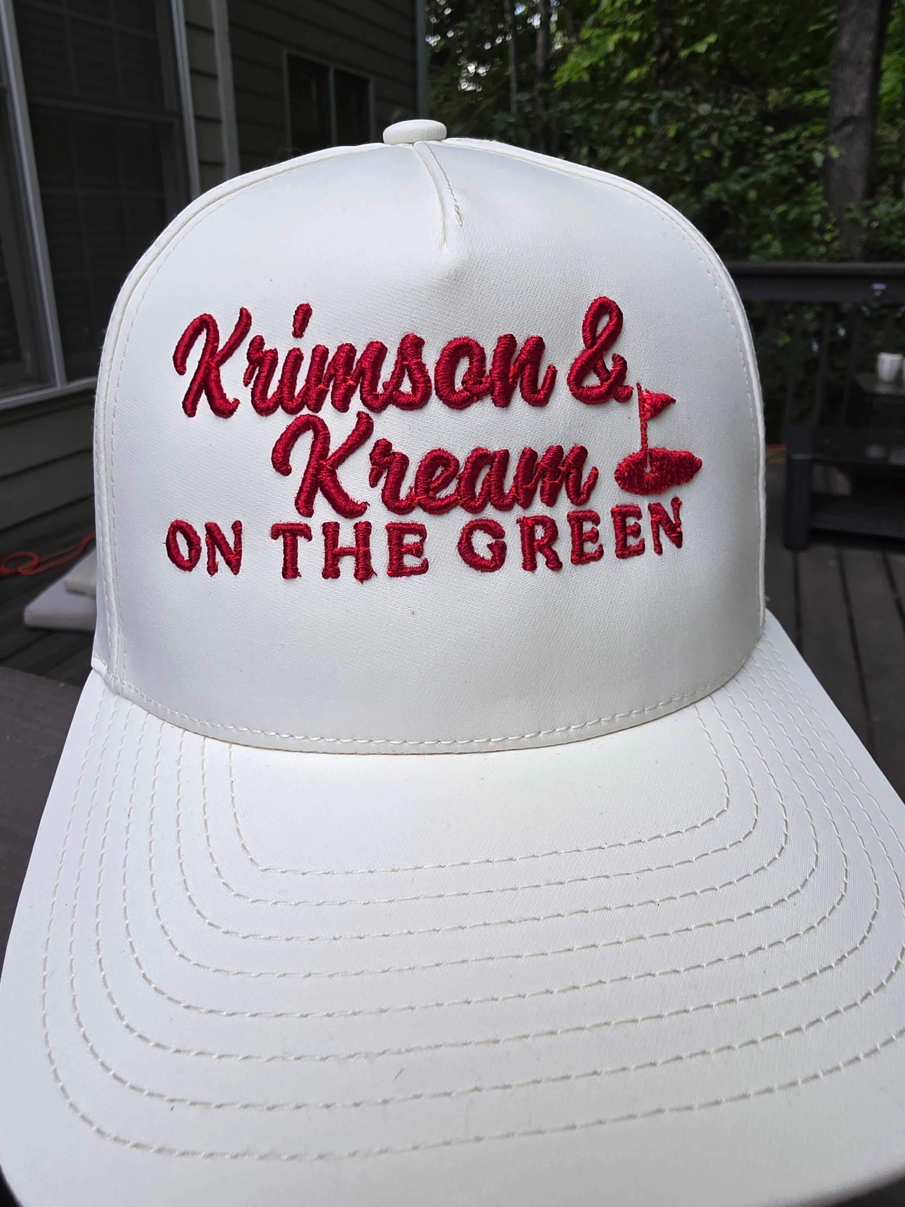Kappa Alpha Psi Cream Perforated Performance Golf Hat