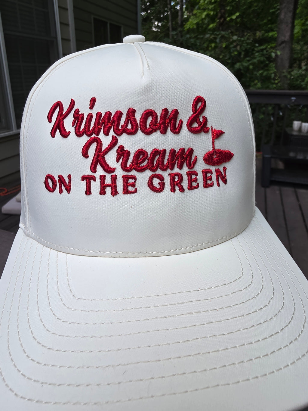 Kappa Alpha Psi Cream Perforated Performance Golf Hat