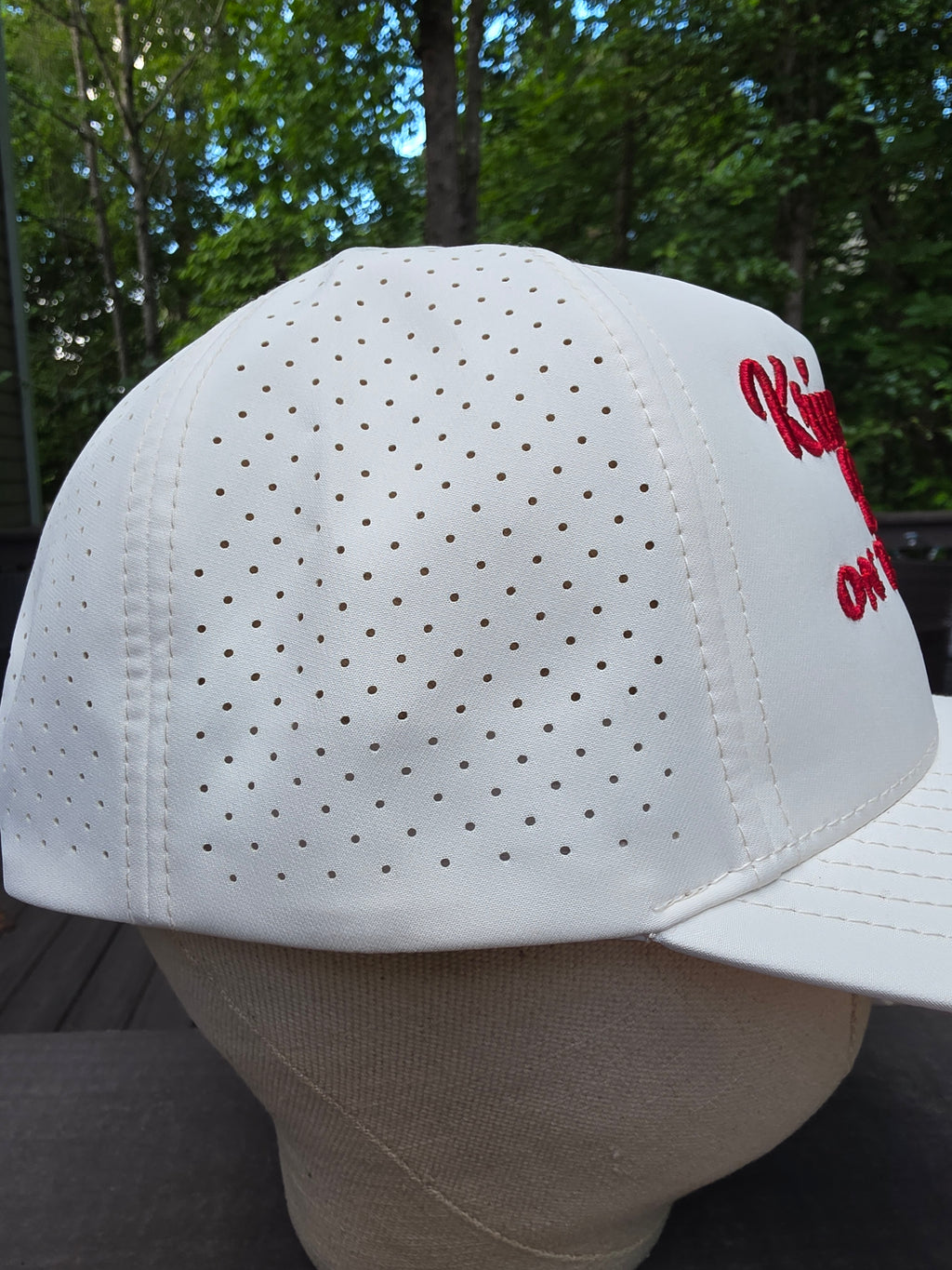 Kappa Alpha Psi Cream Perforated Performance Golf Hat
