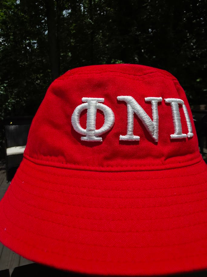 Phi Nu Pi 3D Embroidered Bucket Hat