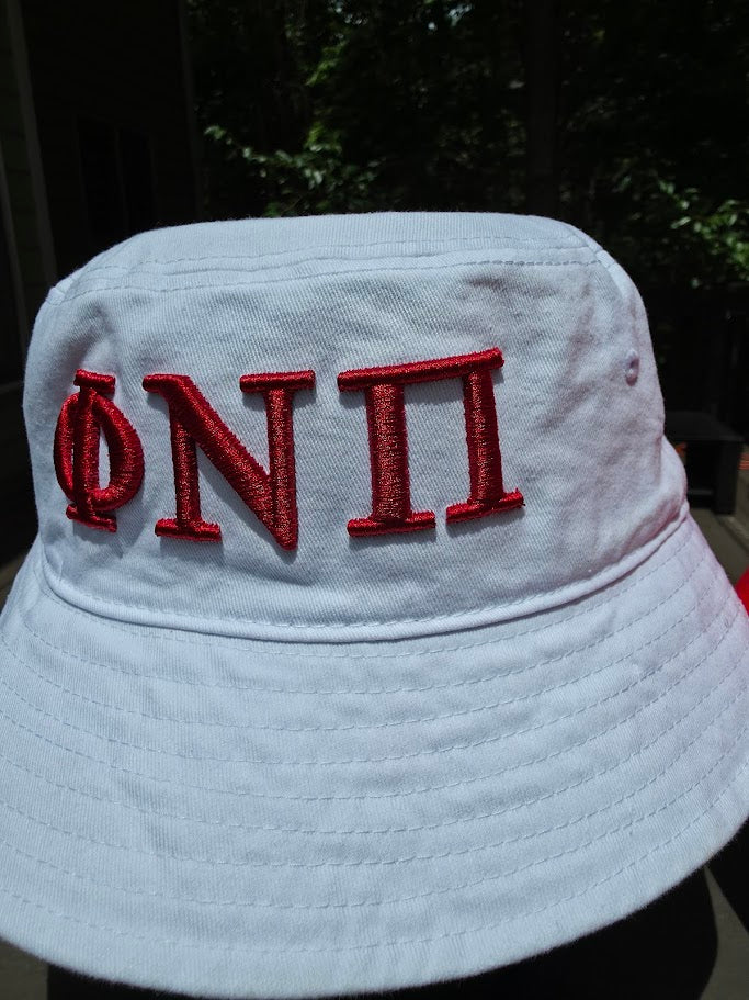 Phi Nu Pi 3D Embroidered Bucket Hat