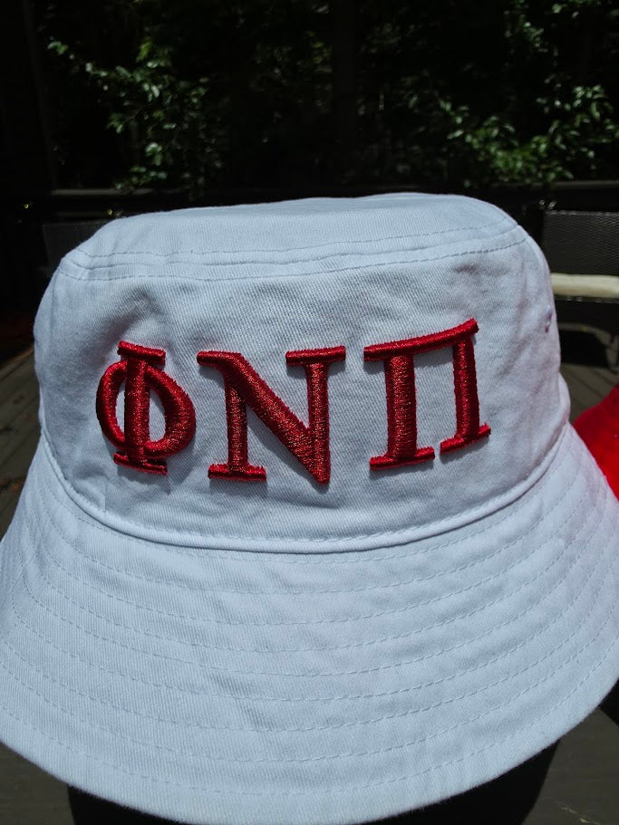 Phi Nu Pi 3D Embroidered Bucket Hat