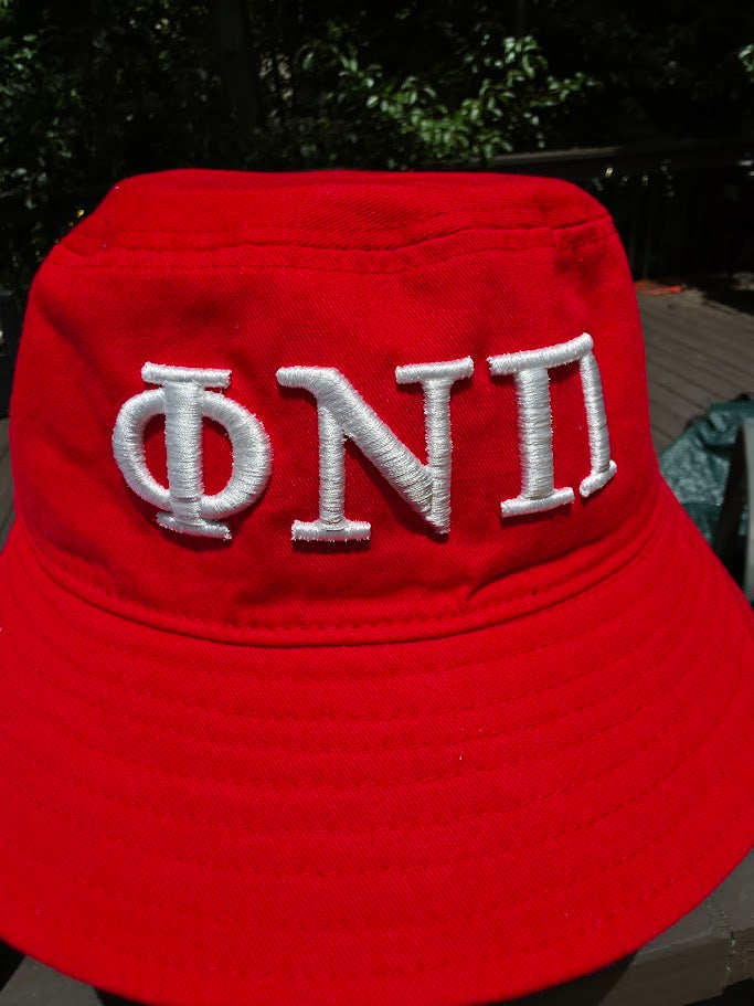 Phi Nu Pi 3D Embroidered Bucket Hat