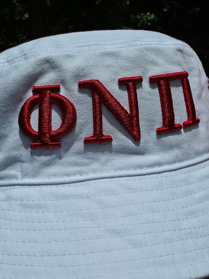 Phi Nu Pi 3D Embroidered Bucket Hat