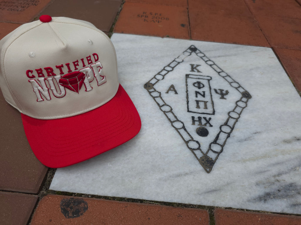 Certified Nupe Diamond Embroidered Two Tone Hat