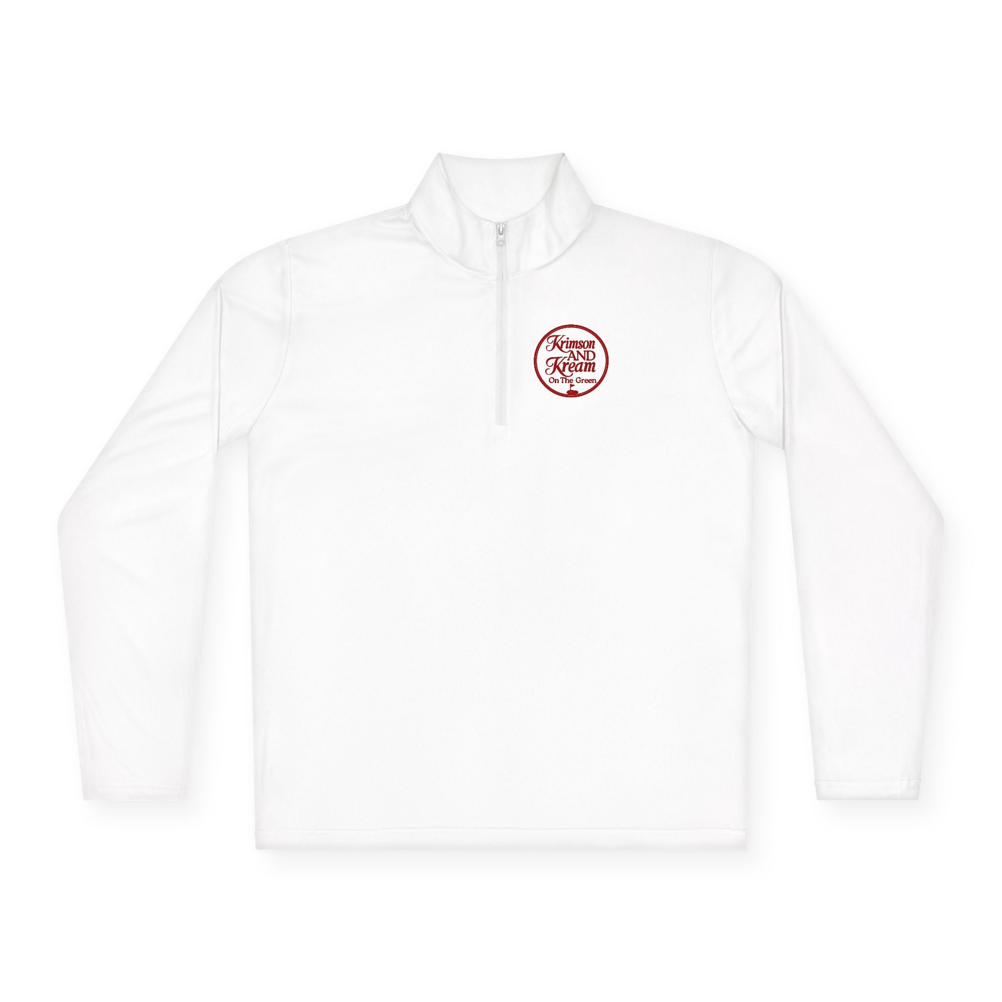 Krimson and Kream Quarter-Zip Pullover