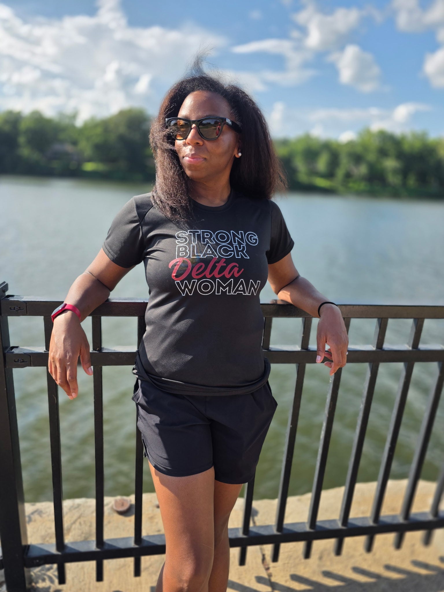Strong Black Moisture Wicking Tee - Delta Dri Fit