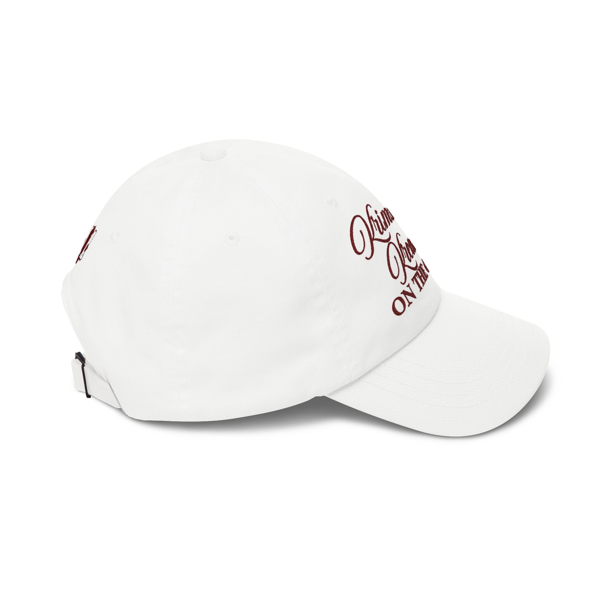 Krimson & Kream On The Green Dad Cap | Golf Flag Embroidered Hat
