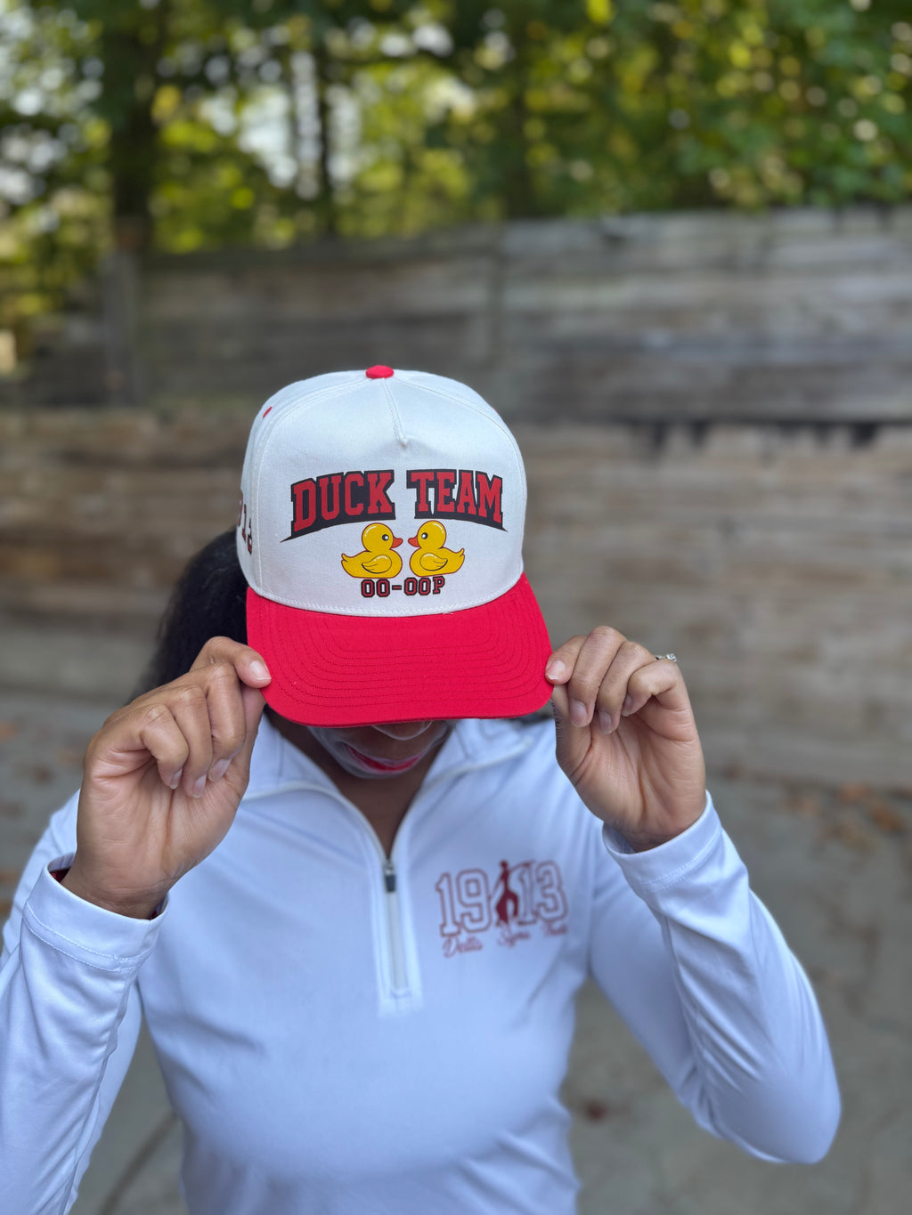 Duck Team 1913 Two Tone Cream Snapback Baseball Hat