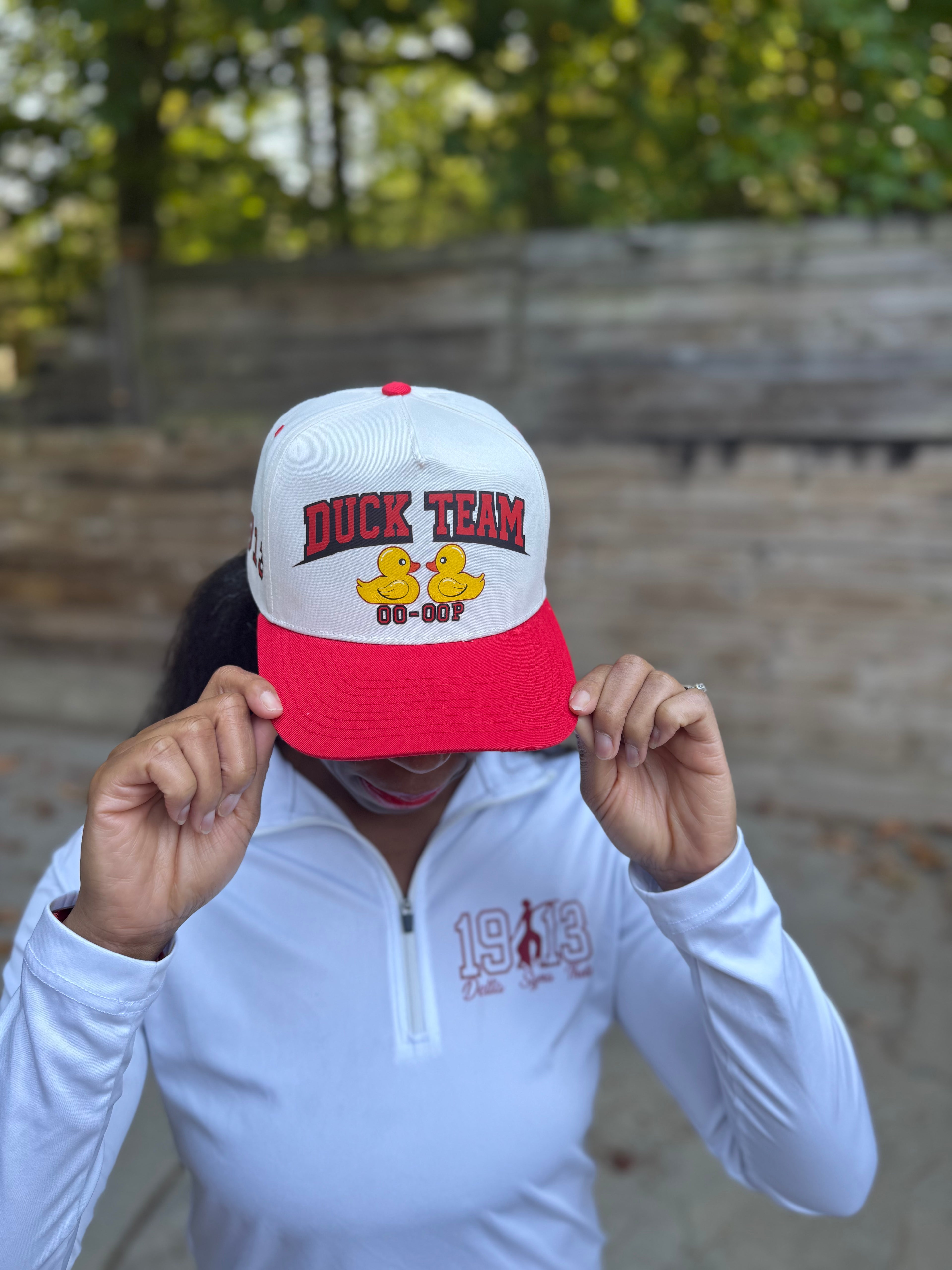 Duck Team 1913 Two Tone Cream Snapback Baseball Hat