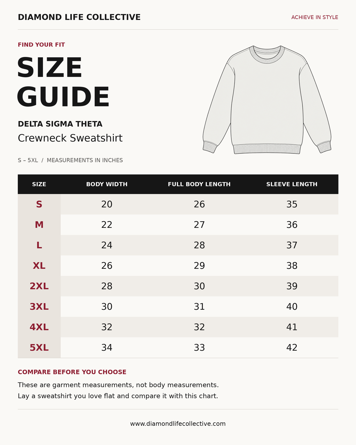 Delta Sigma Theta 9 Pearls or None at All Sweatshirt | Premium Embroidered DST Crewneck