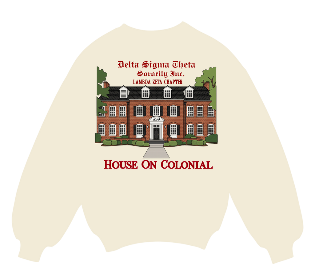 Lambda Zeta House On Colonial  Sweatshirt