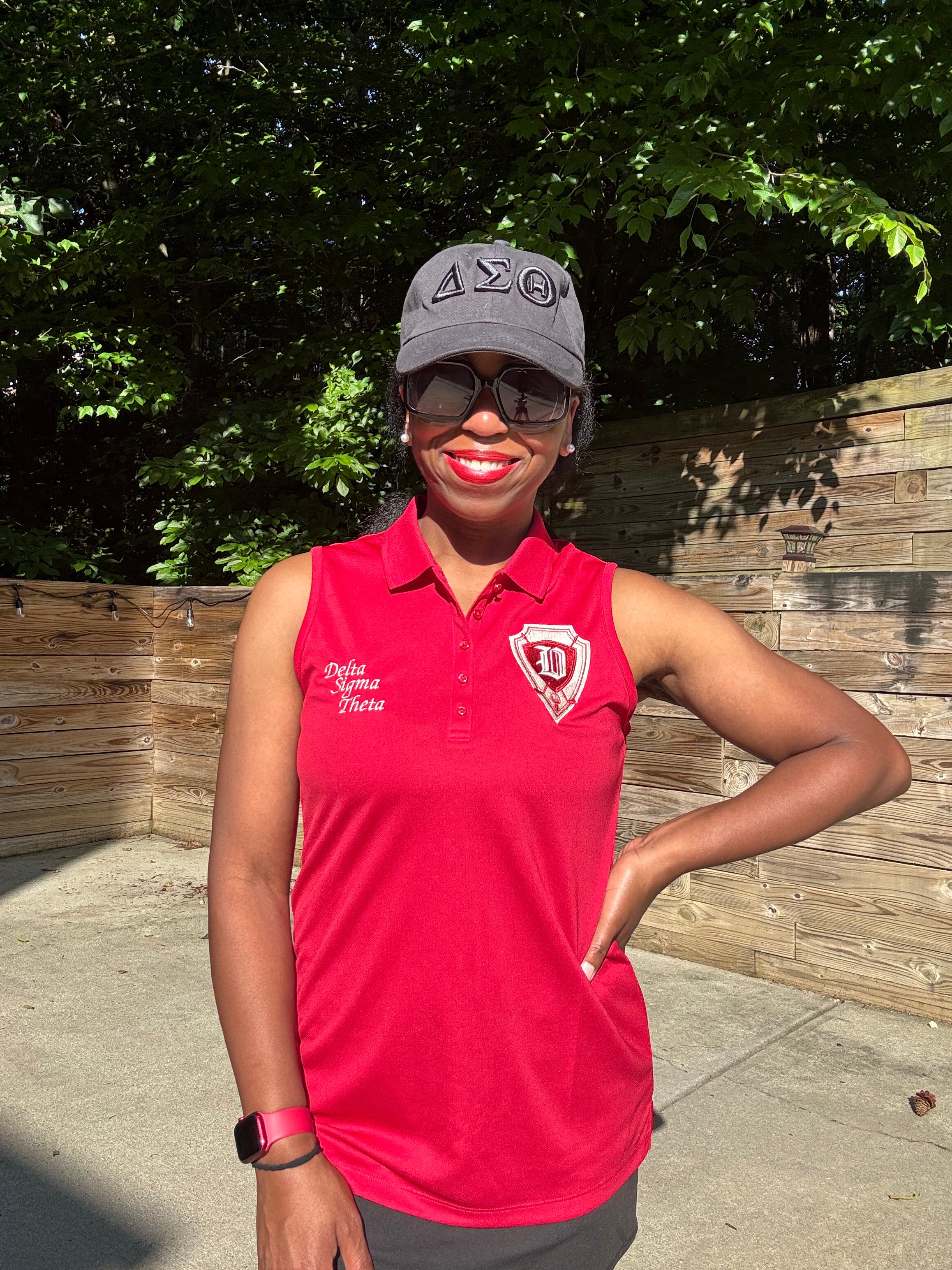 Delta Sigma Theta Sleeveless Golf Polo