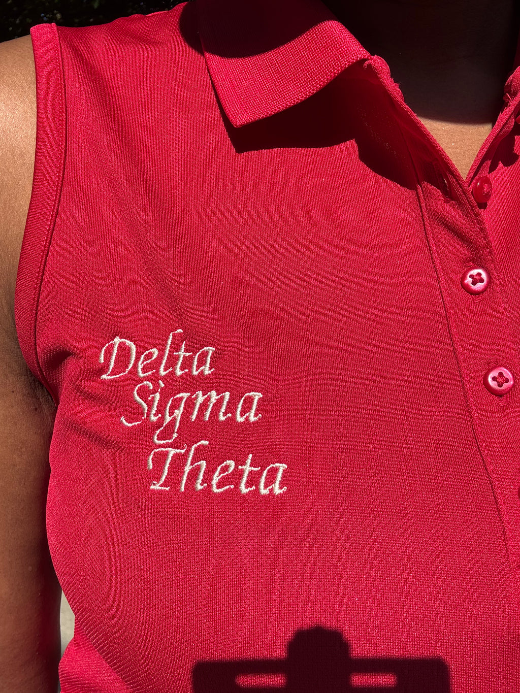Delta Sigma Theta Sleeveless Golf Polo