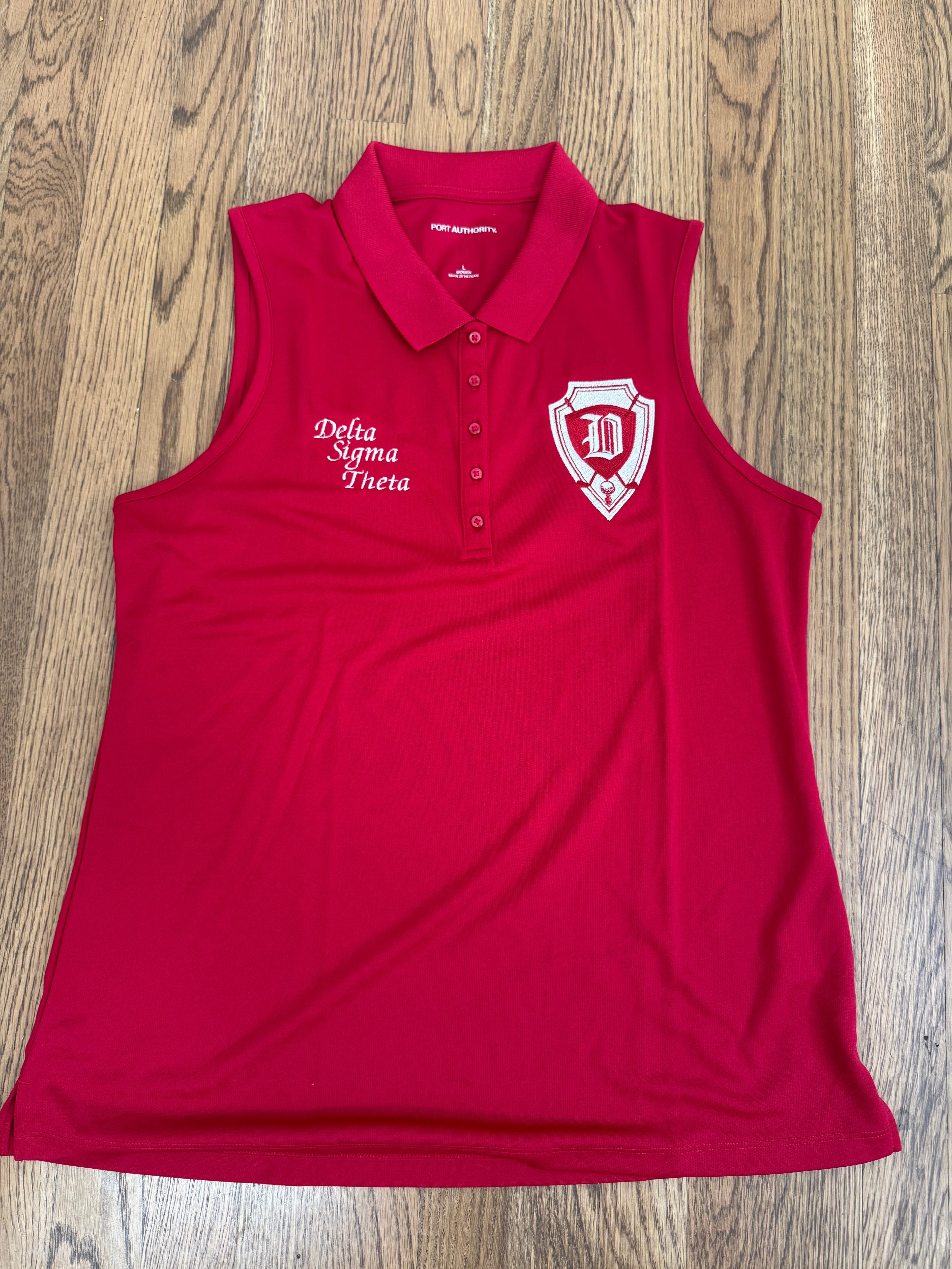 Delta Sigma Theta Sleeveless Golf Polo