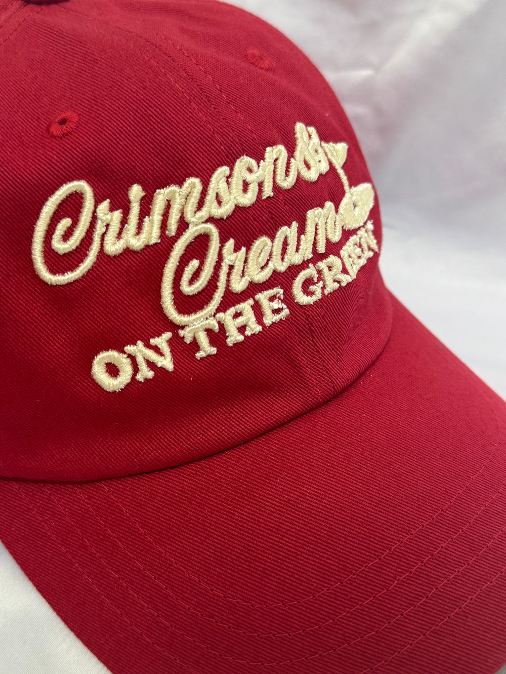 Crimson and Cream on The Green Hat