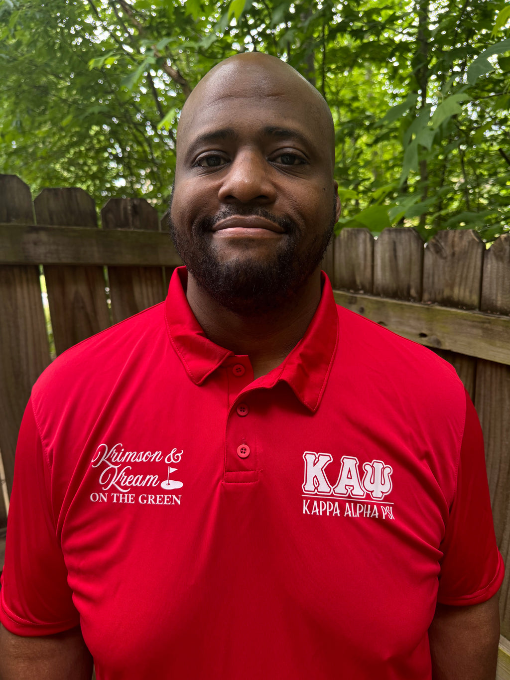 Kappa Alpha Psi Krimson and Kreme On The Green Red Polo