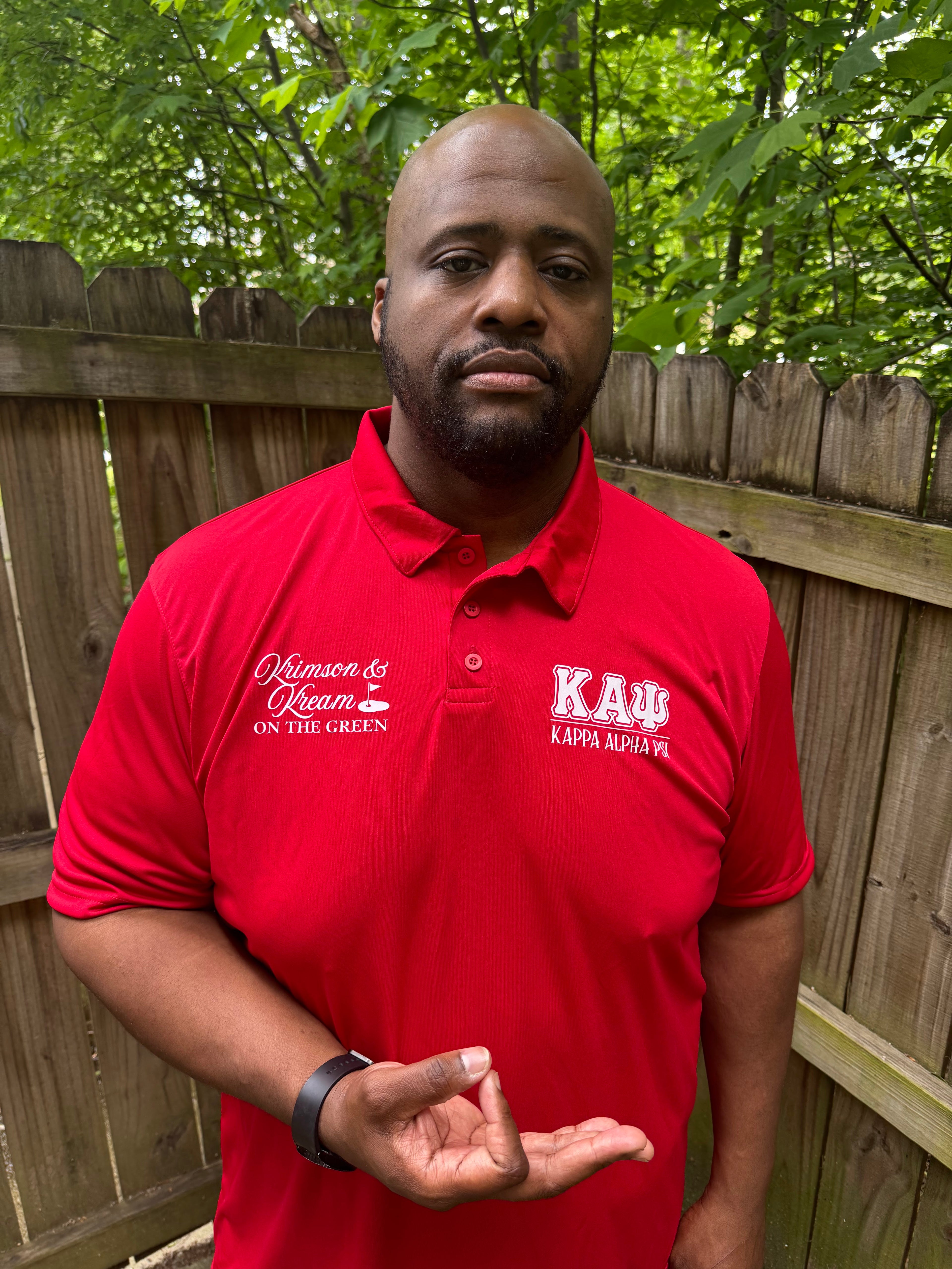 Kappa Alpha Psi Krimson and Kreme On The Green Red Polo