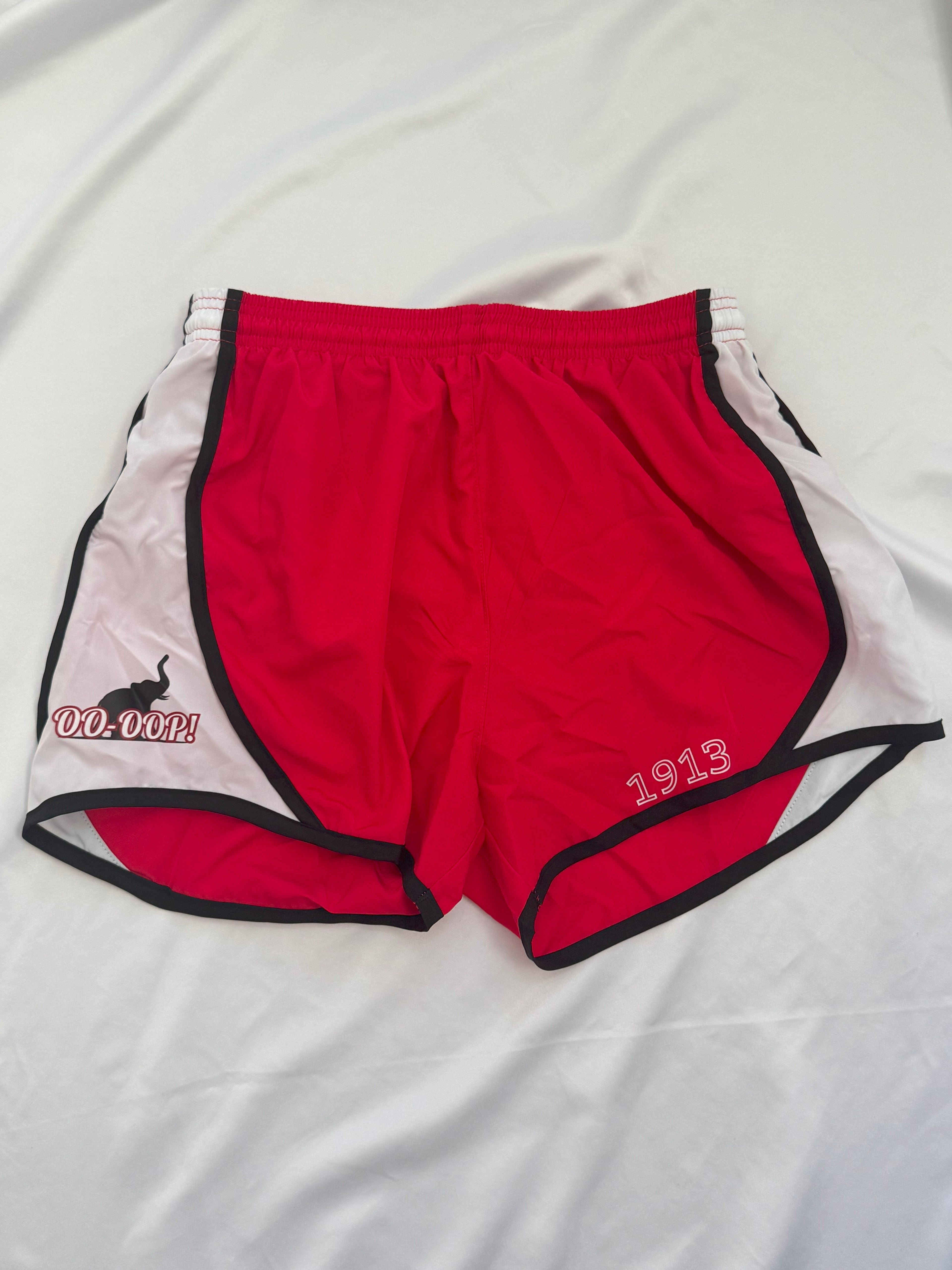 Delta Sigma Theta Red and White Shorts