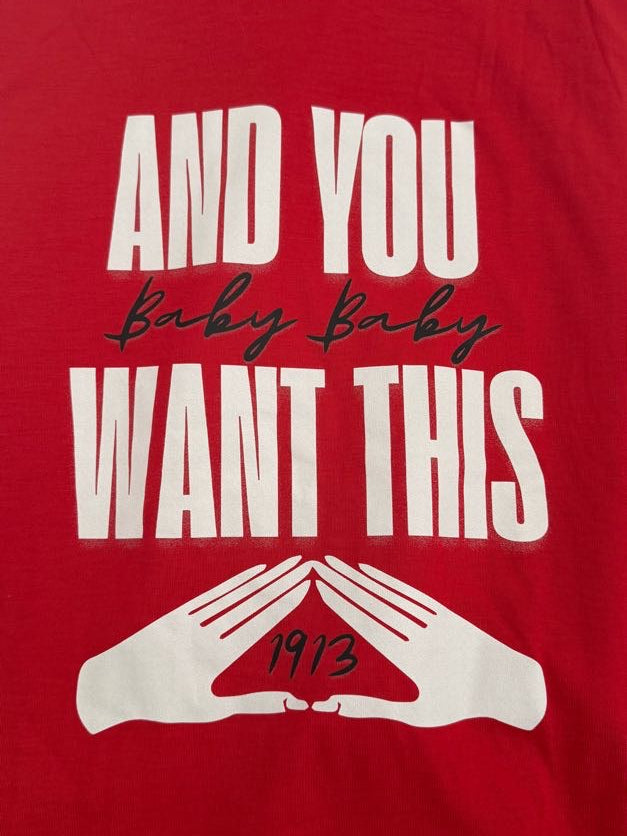 Delta Sigma Theta Red Hooded Dress