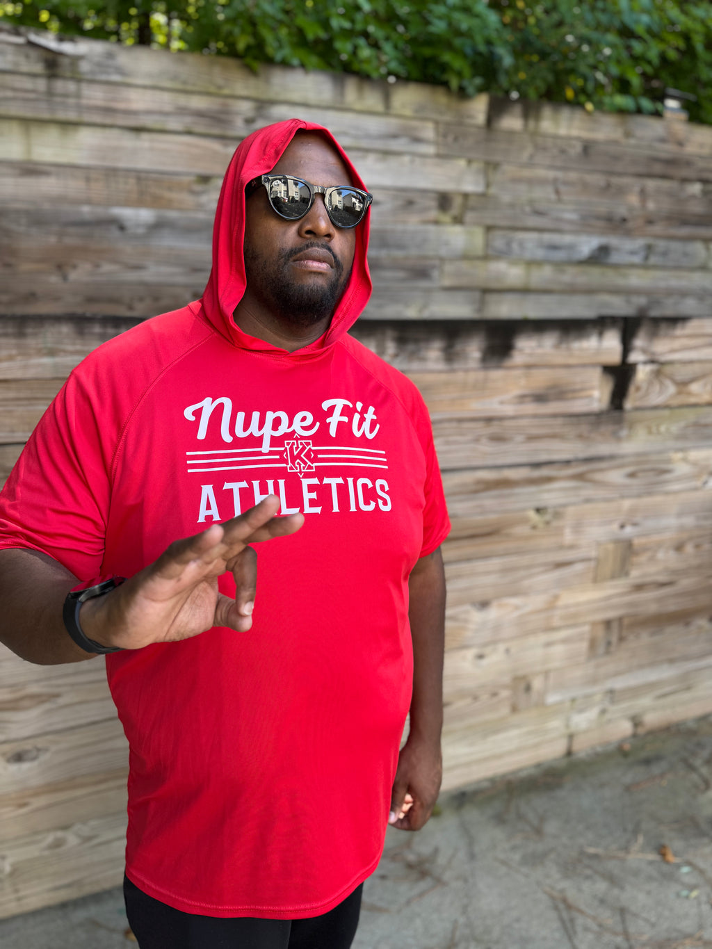 Nupe Fit Short Sleeve Hooded Tee