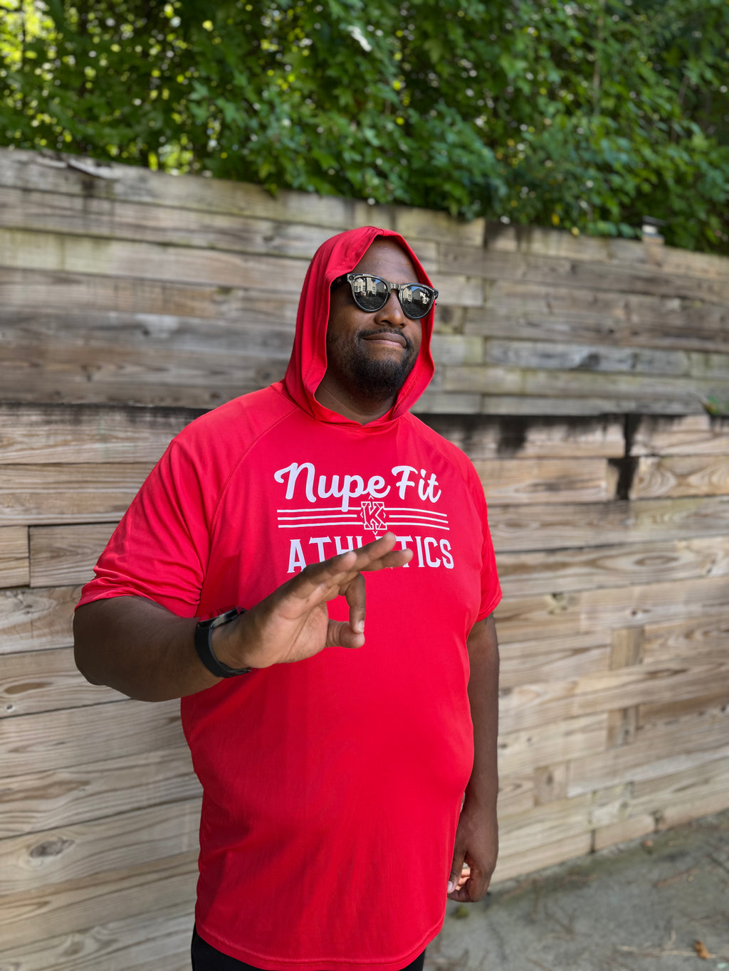 Nupe Fit Short Sleeve Hooded Tee