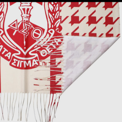 Delta Sigma Theta Houndstooth Shawl