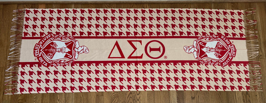 Delta Sigma Theta Houndstooth Shawl