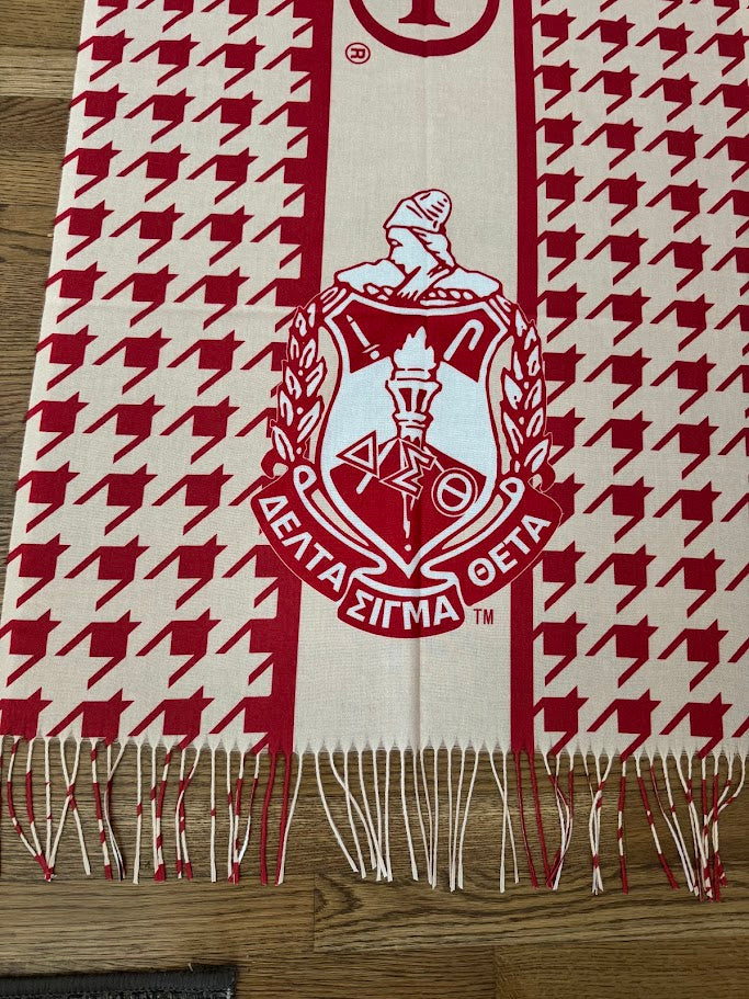 Delta Sigma Theta Houndstooth Shawl