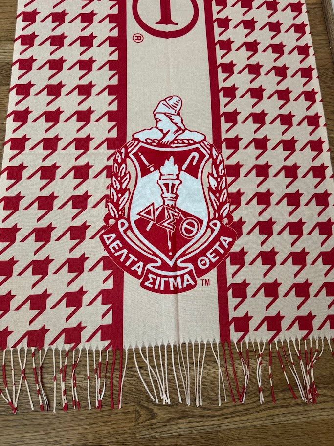 Delta Sigma Theta Houndstooth Shawl