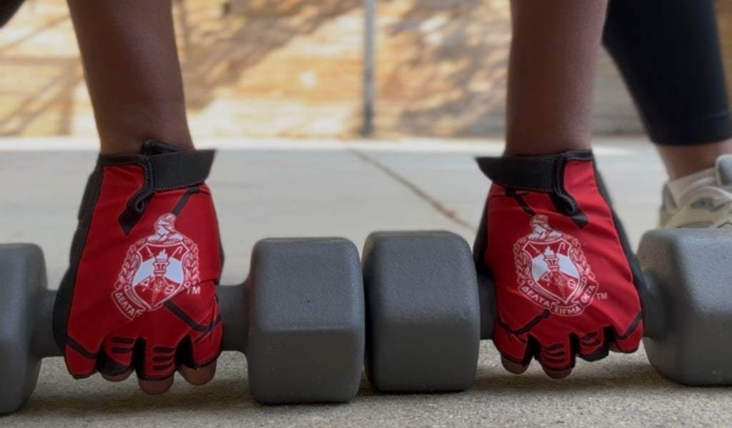 Delta Sigma Theta Workout Gloves