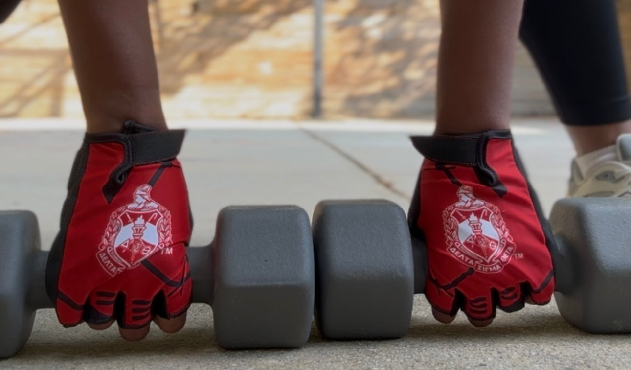 Delta Sigma Theta Workout Gloves