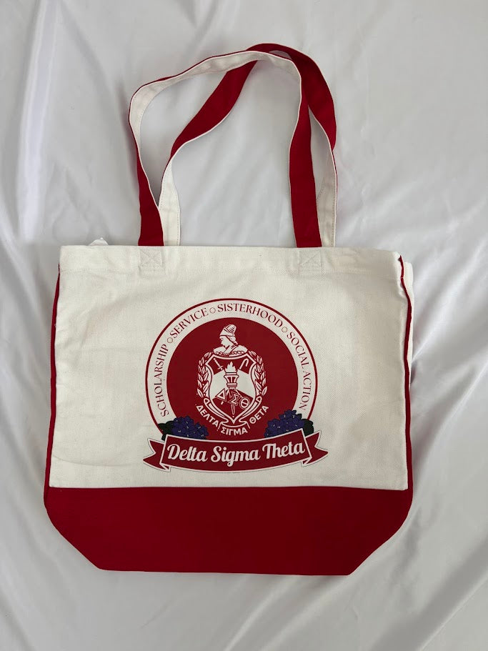 Delta Sigma Theta Cotton Tote Bag