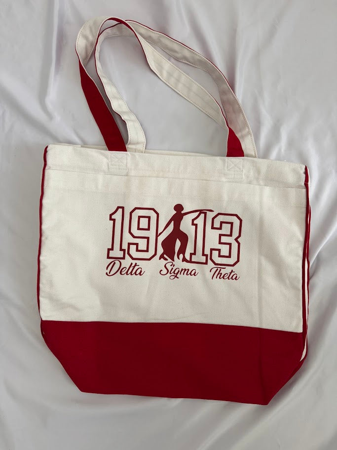 Delta Sigma Theta Cotton Tote Bag