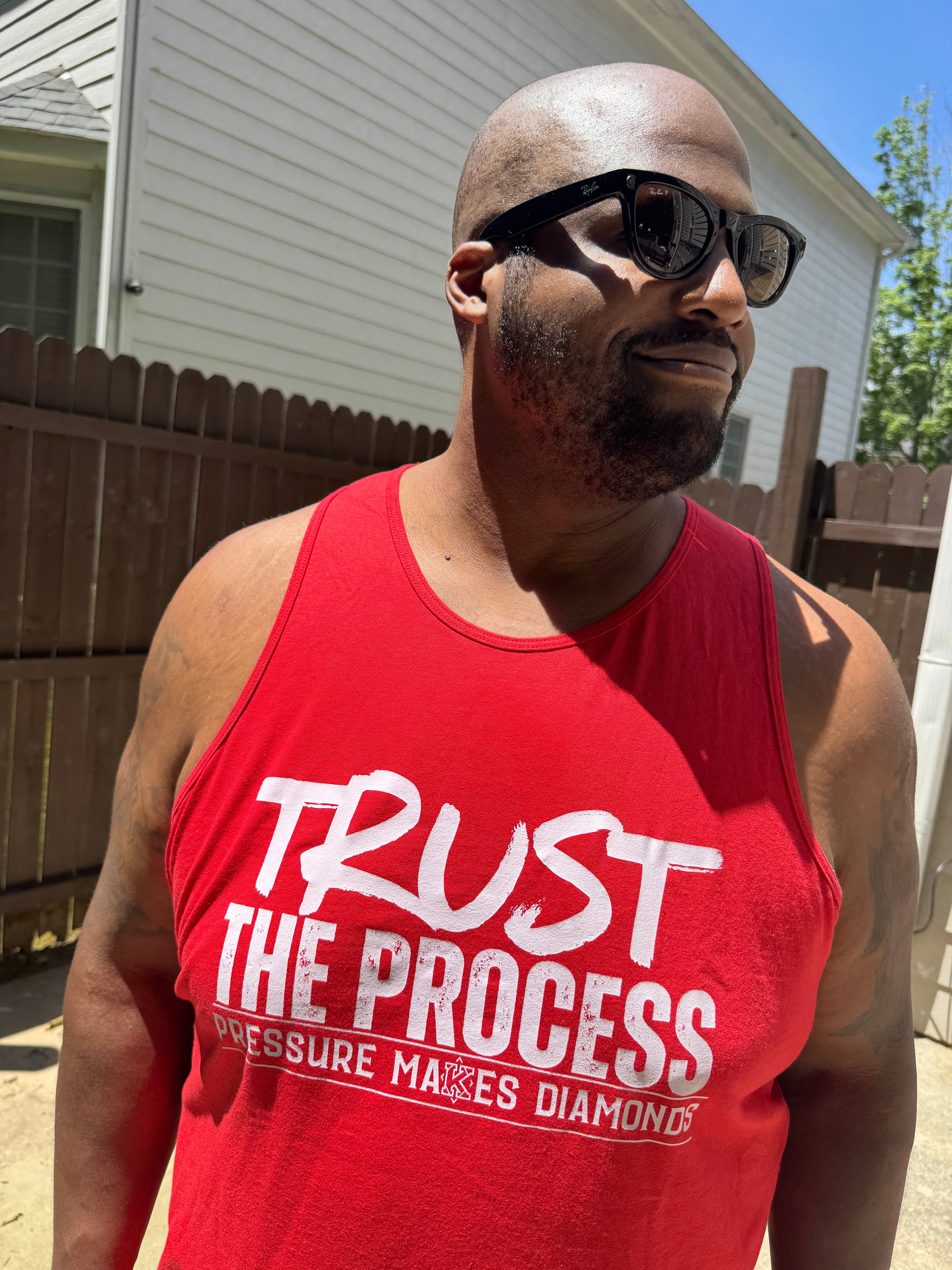 Nupe Fit Trust The Process Cotton Tank Top