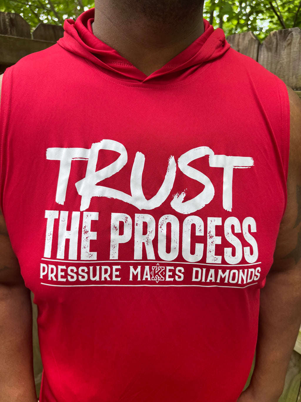 Trust The Process Sleeveless Crimson Dri-fit