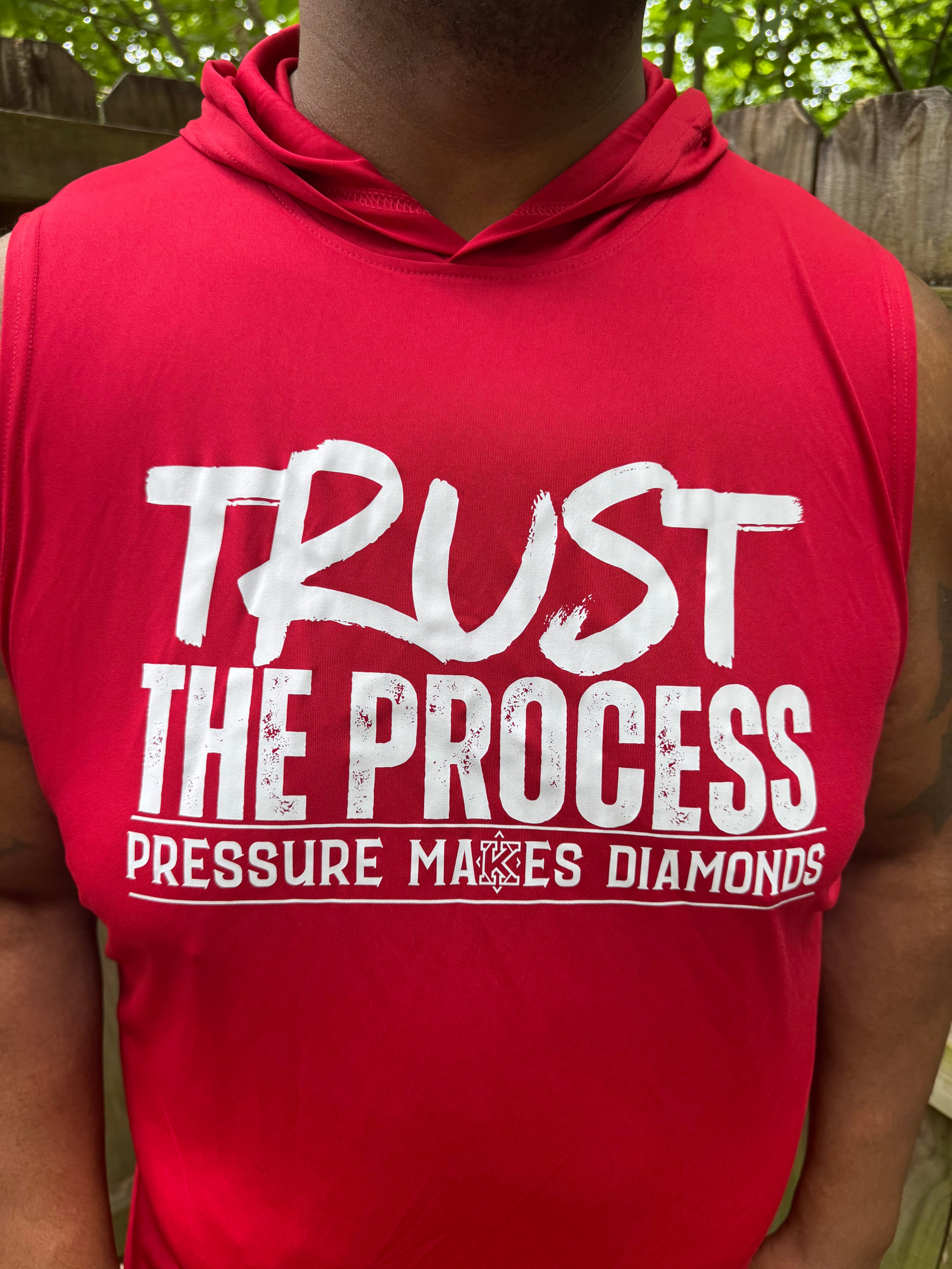 Trust The Process Sleeveless Crimson Dri-fit