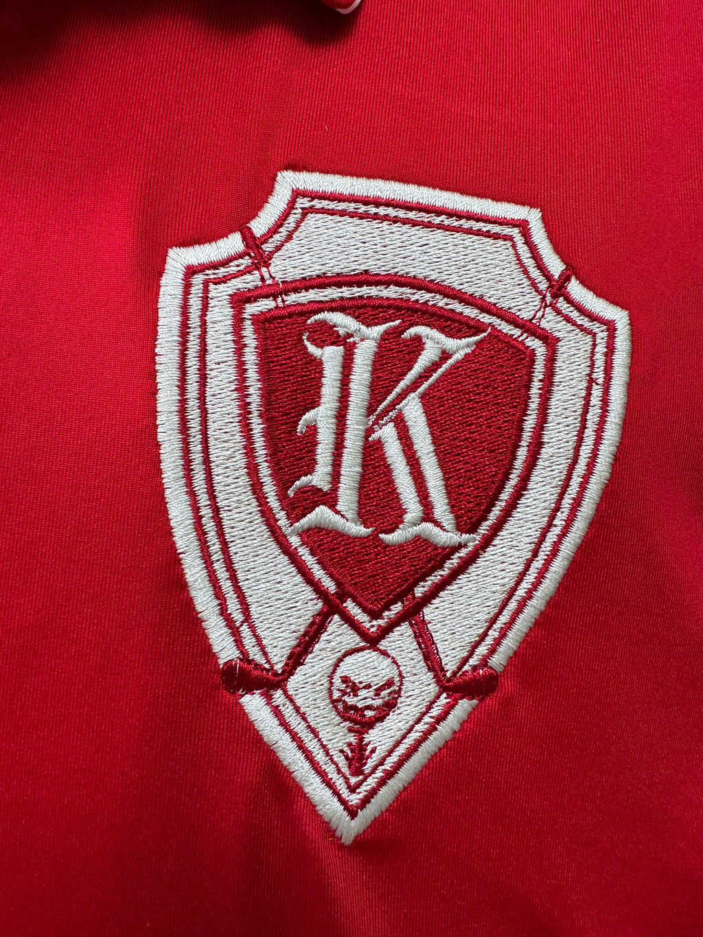 Kappa Alpha Psi Krimson and Kreme On The Green Embroidered Polo