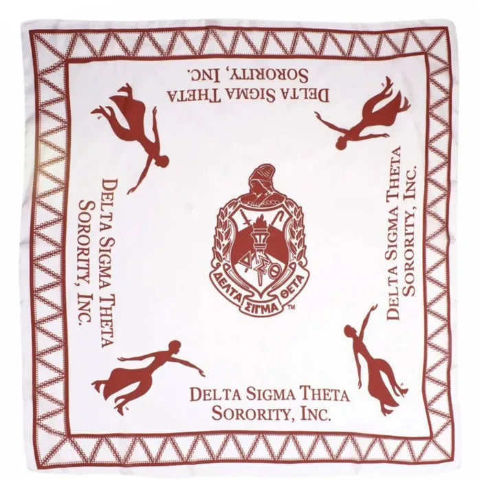 DST Sorority Fortitude White Square Scarf